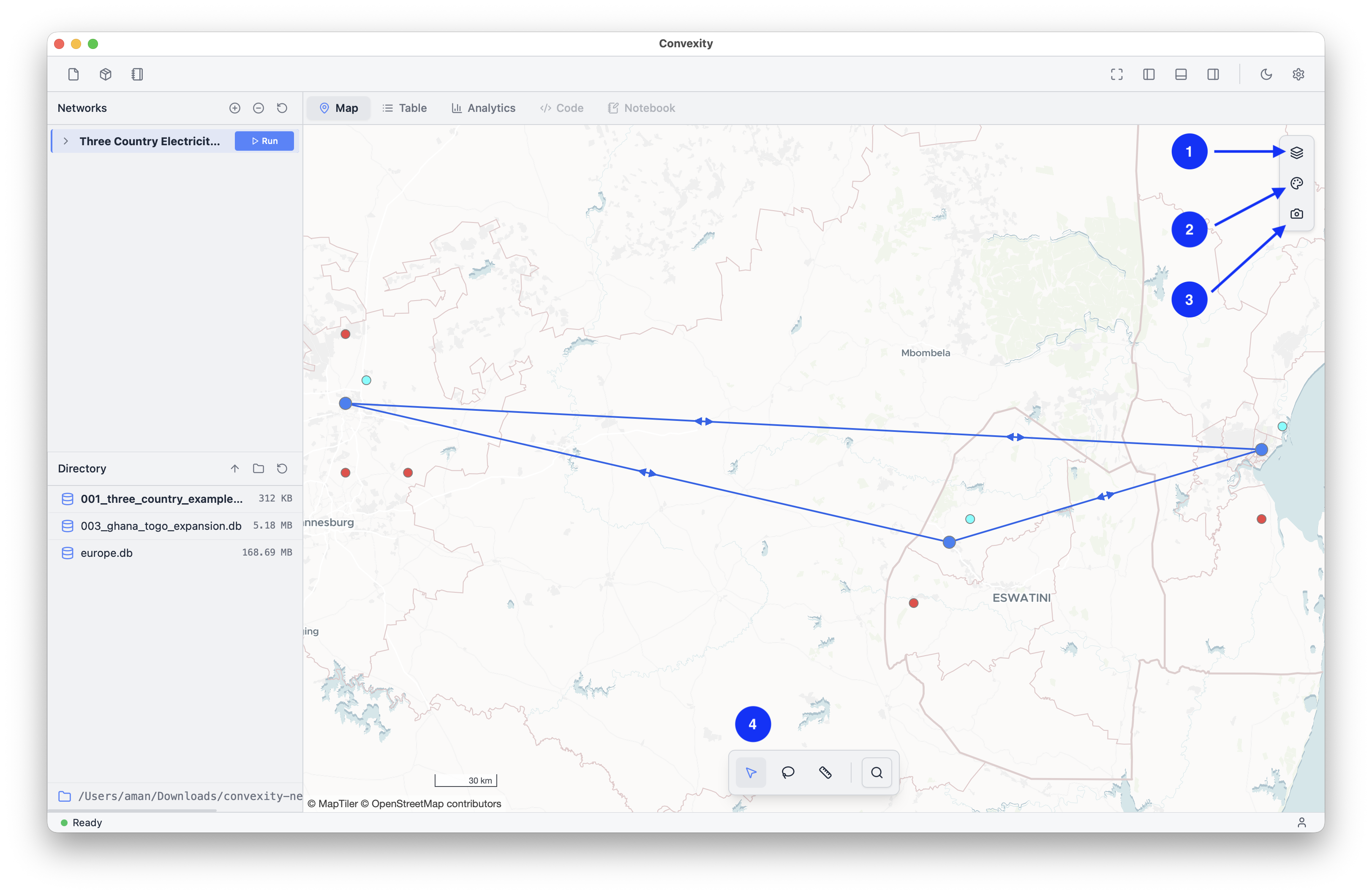 Tables view in Convexity