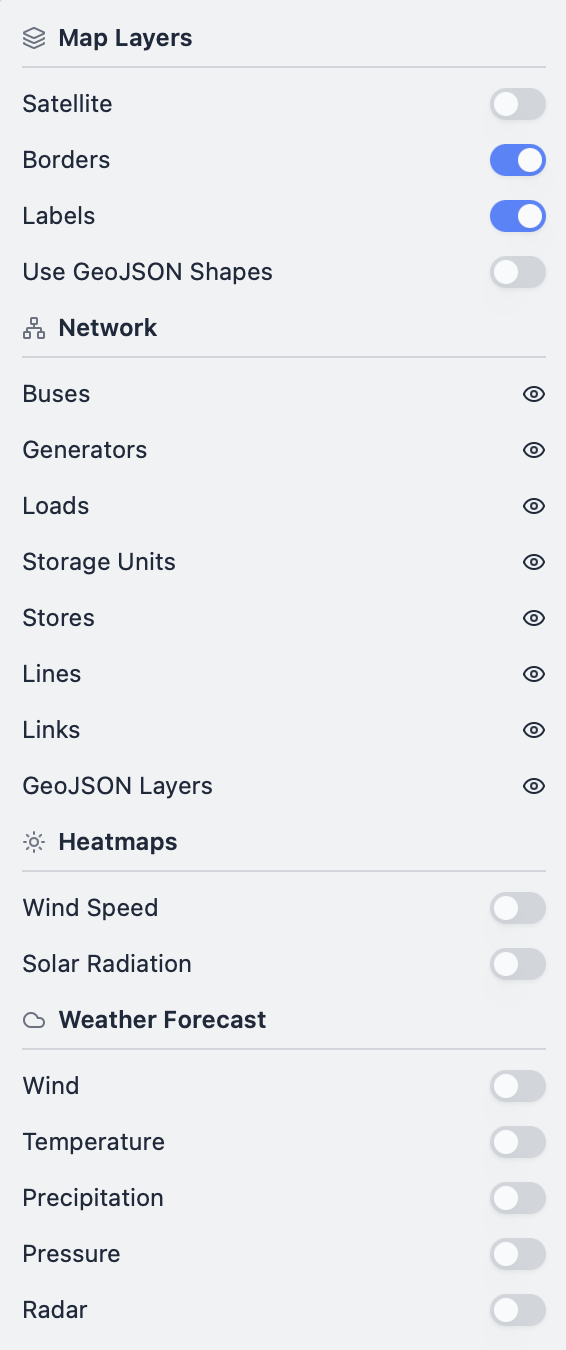 Tables view in Convexity